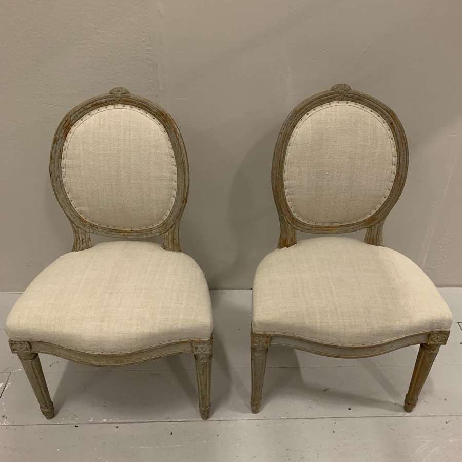 C18th pair Swedish Chairs