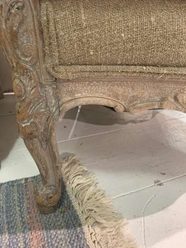C1900 pair of upholstered Swedish armchairs