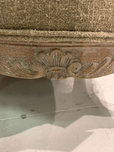 C1900 pair of upholstered Swedish armchairs