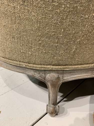 C1900 pair of upholstered Swedish armchairs