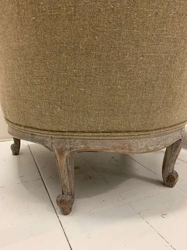 C1900 pair of upholstered Swedish armchairs