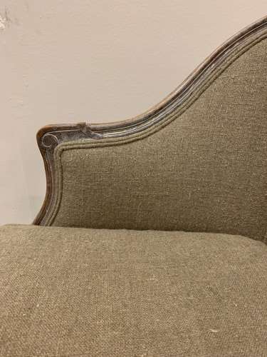 C1900 pair of upholstered Swedish armchairs