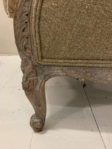 C1900 pair of upholstered Swedish armchairs