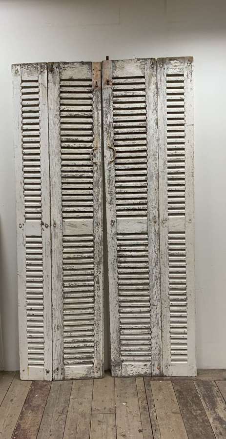 C1900s pair of french two part shutters