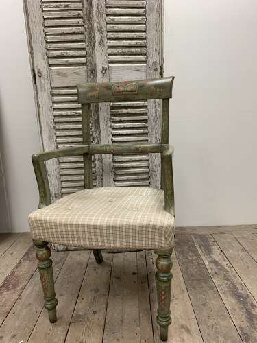 C1900s pair of painted french two part shutters