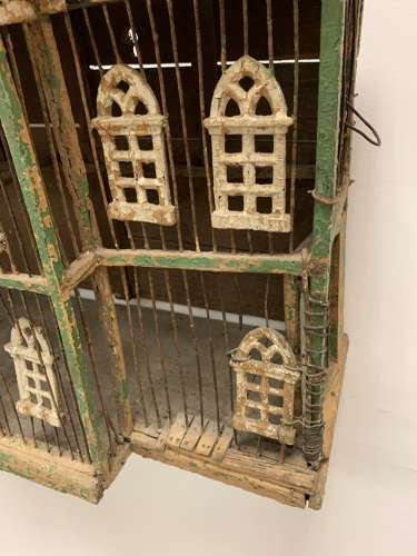 Late 19th century Architectural bird cage