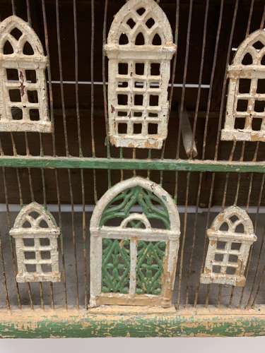 Late 19th century Architectural bird cage