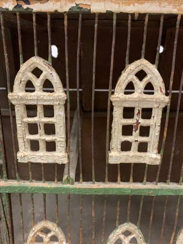 Late 19th century Architectural bird cage