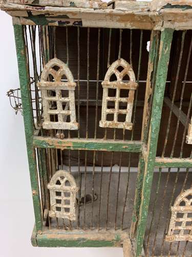 Late 19th century Architectural bird cage