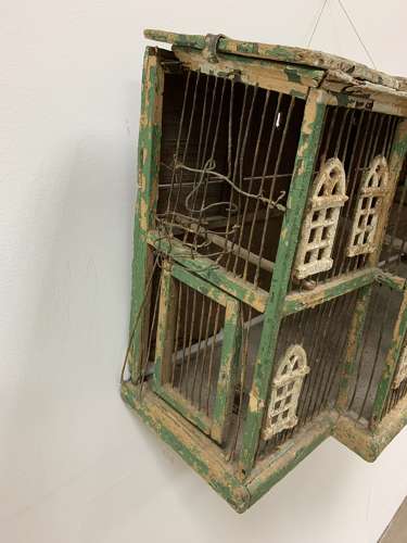 Late 19th century Architectural bird cage