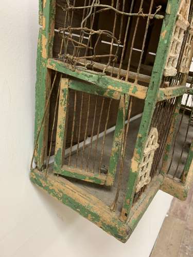 Late 19th century Architectural bird cage