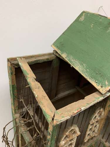 Late 19th century Architectural bird cage