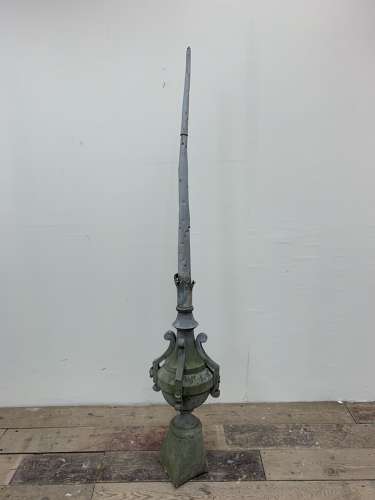 C19th French zinc finial