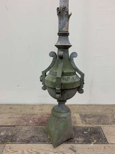 C19th French zinc finial