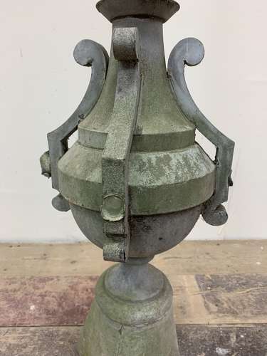 C19th French zinc finial