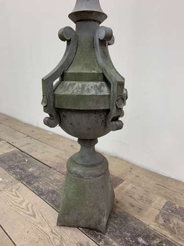 C19th French zinc finial