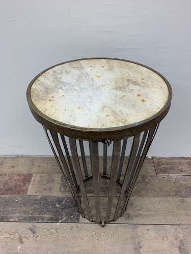 1920s French polished metal tree guards