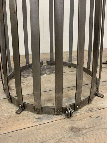 1920s French polished metal tree guards