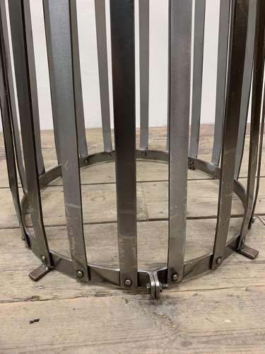 1920s French polished metal tree guards