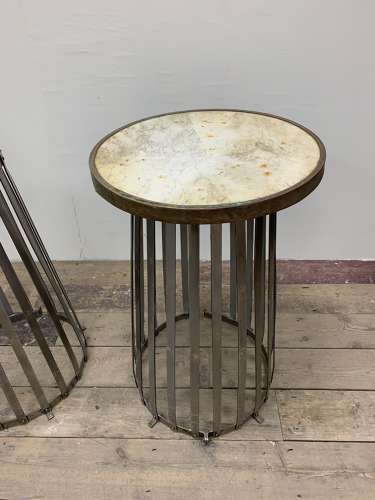 1920s French polished metal tree guards