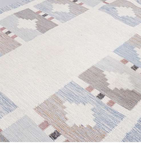 1960s Swedish flat weave rug