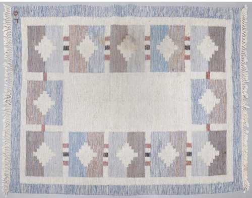 1960s Swedish flat weave rug