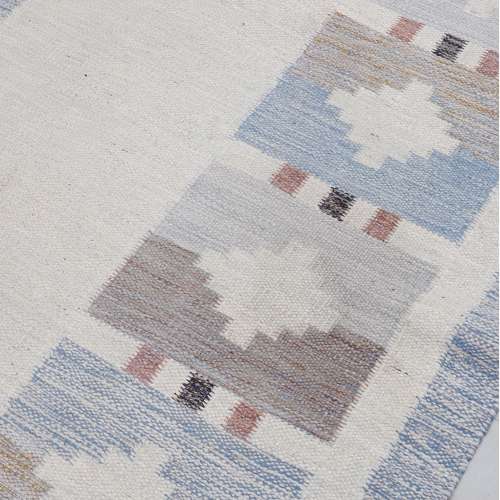 1960s Swedish flat weave rug