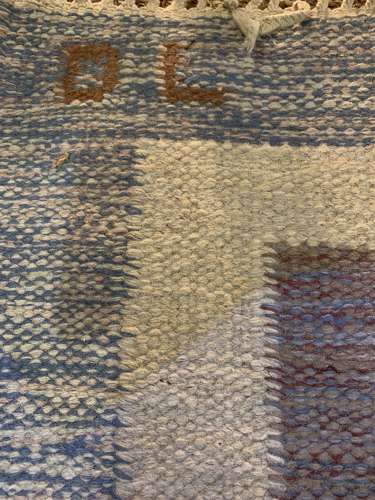 1960s Swedish flat weave rug
