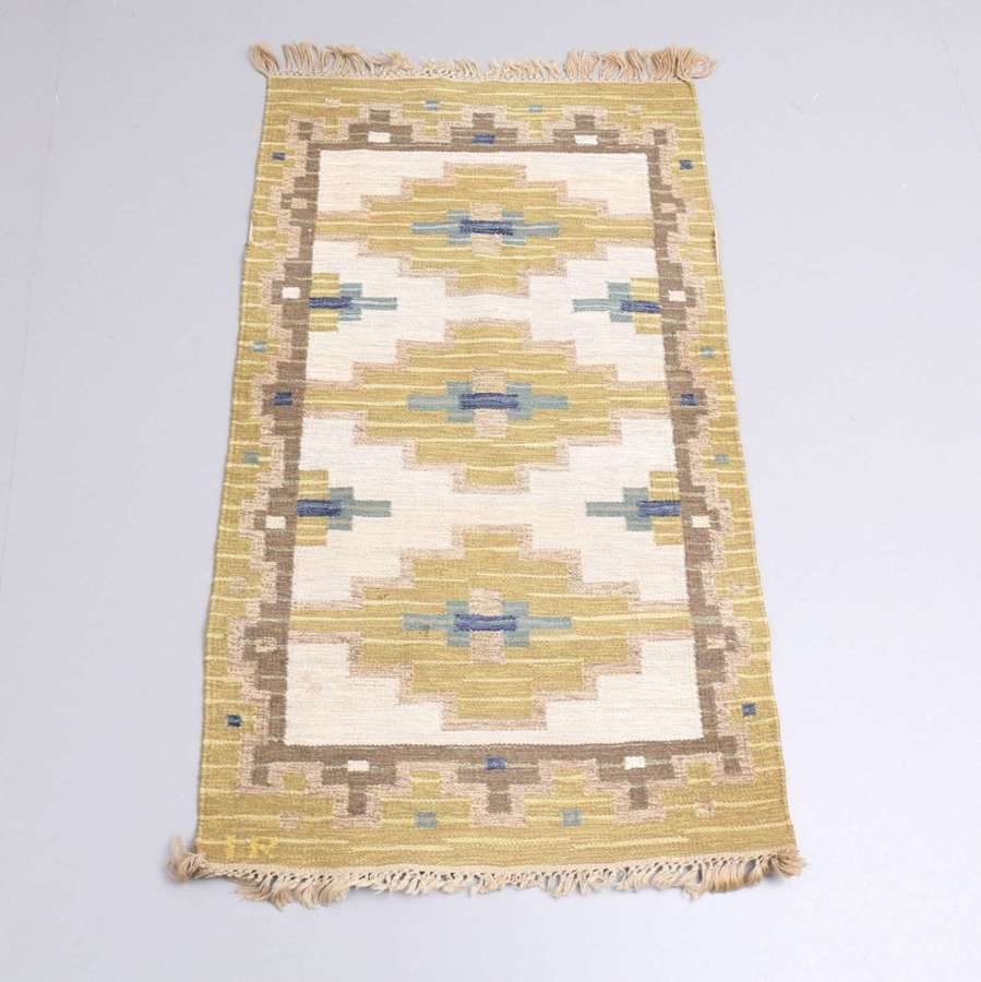 Mid 20th century Swedish flat weave rug