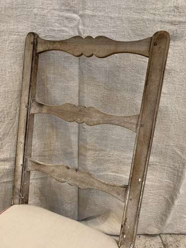 18th french country high back low chair