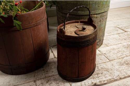 Early C19th Swedish milk churn