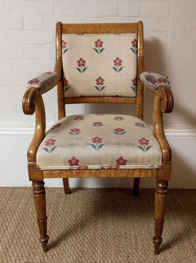Late C19th Swedish birch chair