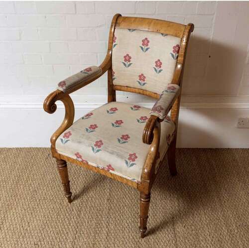 Late C19th Swedish birch chair