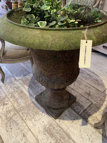 Late C19th century French Large cast iron  urn