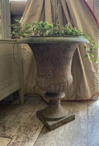 Late C19th century French Large cast iron  urn