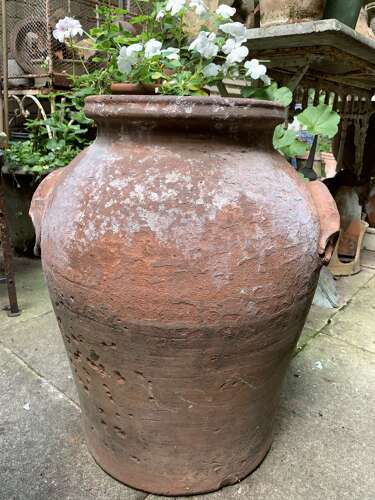 C19th Chinese terracotta storage pot