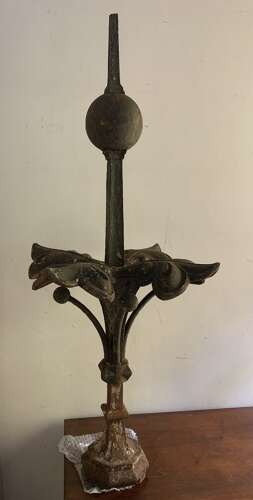 1820s Large English cast iron finial