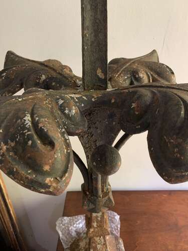 1820s Large English cast iron finial