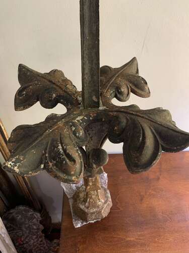 1820s Large English cast iron finial