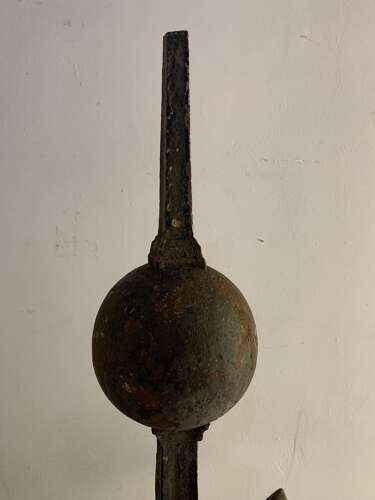1820s Large English cast iron finial