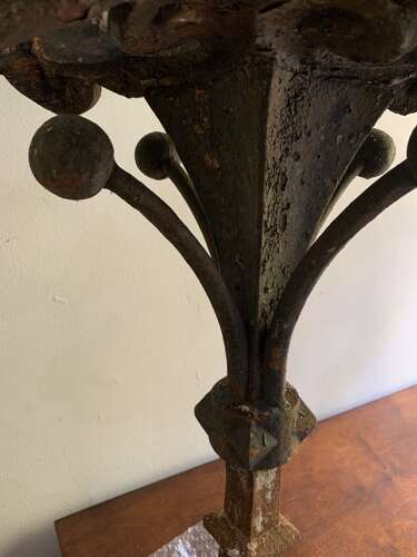 1820s Large English cast iron finial