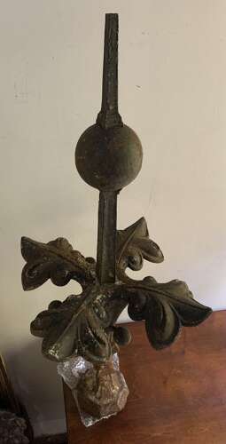 1820s Large English cast iron finial