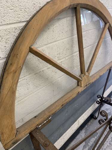 Late C19th pair of French fan lights