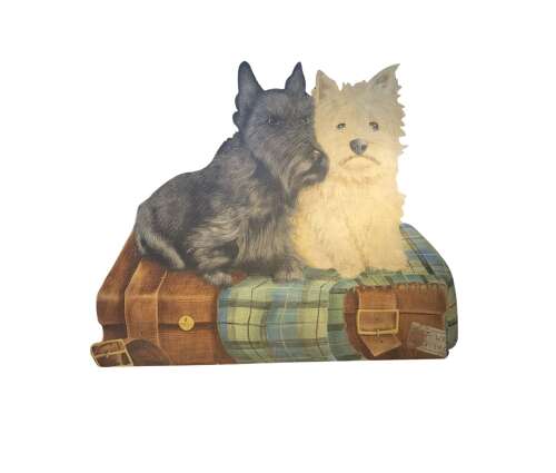 Westie & Scottie dog painted dummy board
