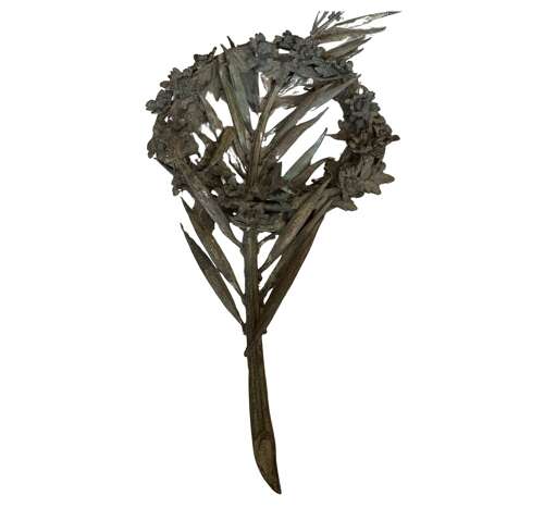 C1920s french bronze decorative floral  wreath
