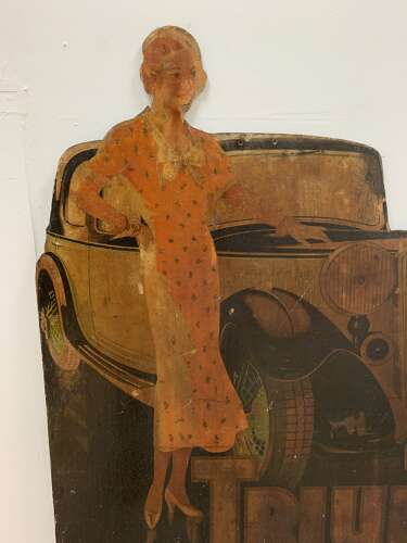 1930s Triumph Gloria car advertising board
