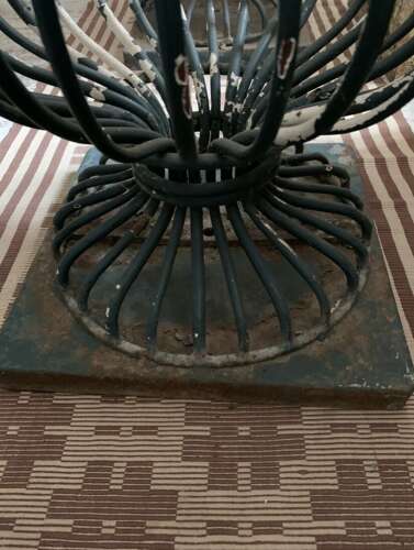 Pair of 1950s french iron provincial town tree guards