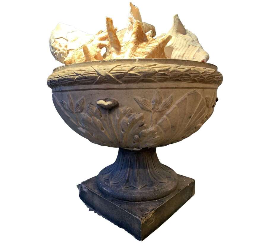 C1870s terracotta Urn by James Stiff of Lambeth