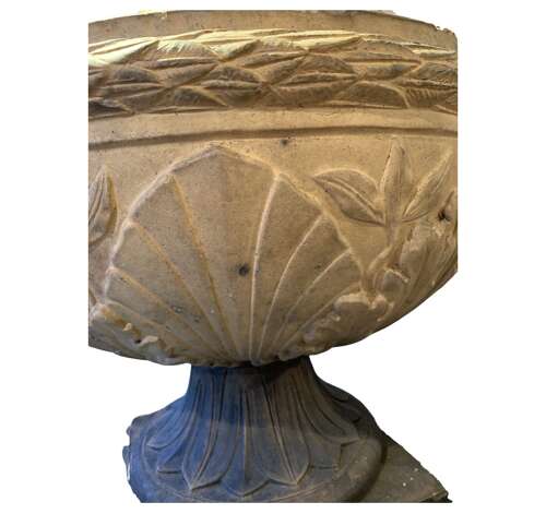 C1870s terracotta Urn by James Stiff of Lambeth