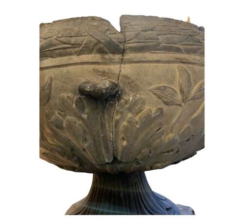 C1870s terracotta Urn by James Stiff of Lambeth